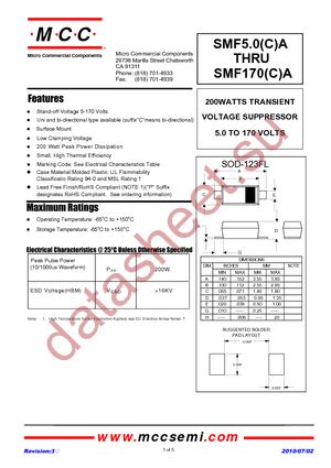SMF13A-TP datasheet  